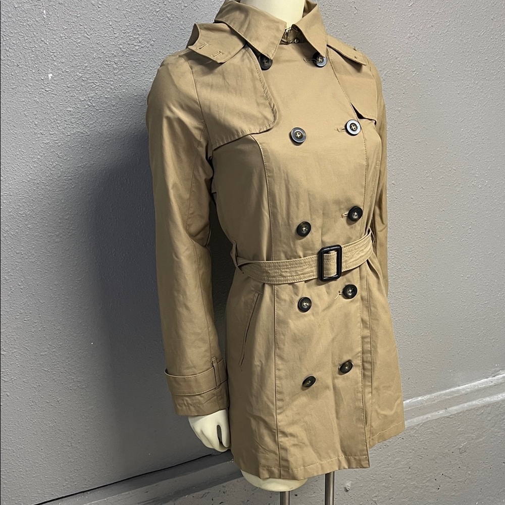 a new day Women's Beige Trench Coat with Belt - Picture 3 of 8